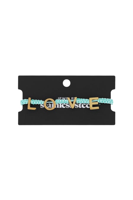 Pulsera LOVE - azul claro 2