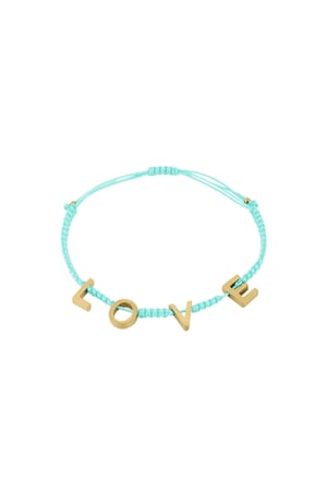 LOVE armband - lichtblauw h5 