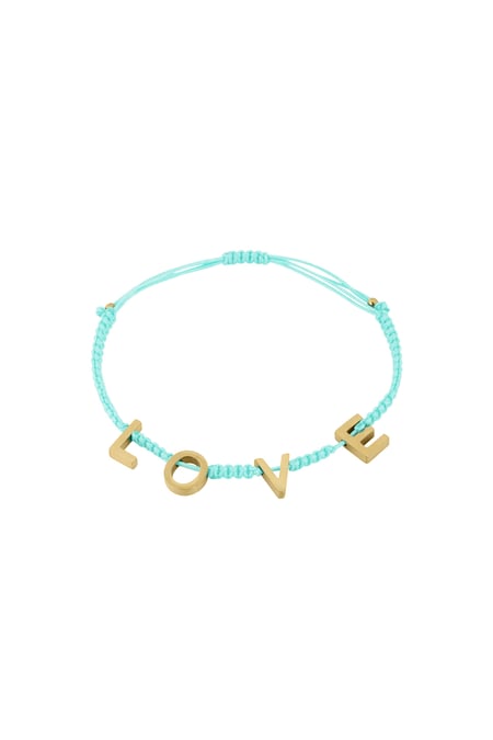 Pulsera LOVE - azul claro