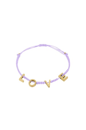 LOVE bracelet - purple h5 