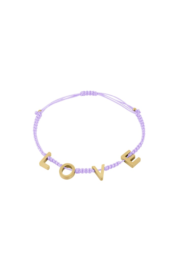 LOVE bracelet - purple 