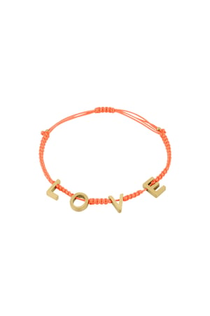 LOVE bracelet - orange h5 