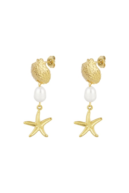 Earrings sea life - Gold color 2