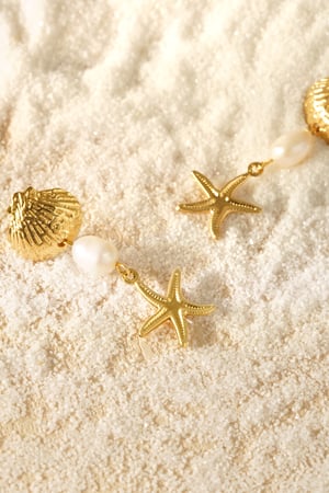 Earrings sea life - Gold color h5 Picture5