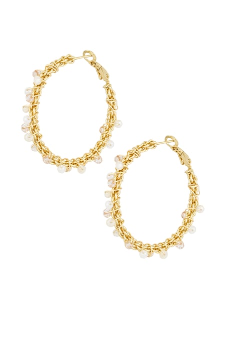 Party season earrings - Gold color