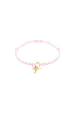 Palm paradise bracelet - Pale pink h5 