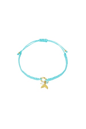 Bracelet mermaid wonder - Blue & gold color h5 