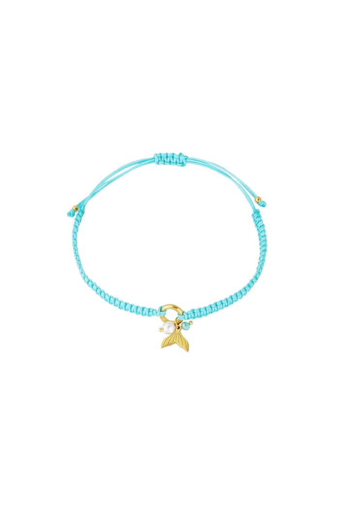 Bracelet mermaid wonder - Blue & gold color 