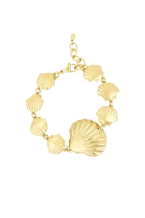 Bracelet sea shell lover - Gold color h5 