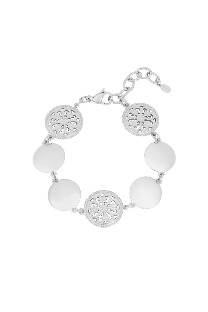 Vintage vibe bracelet - Silver color 