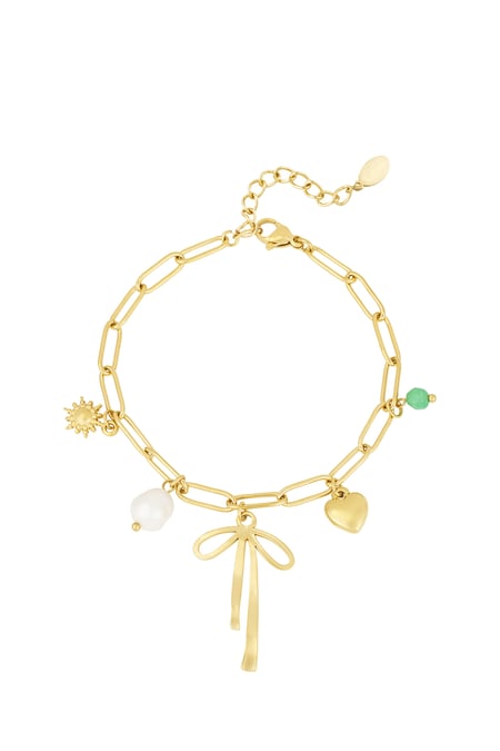 Bow & beyond bracelet - Gold color 2