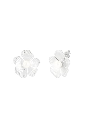 Blooming beauty earrings - Silver color h5 