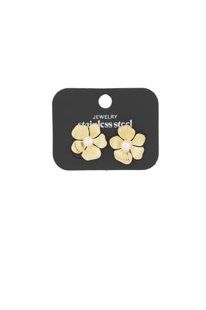 Blooming beauty earrings - Gold color h5 Picture3