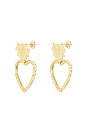 Endless love earrings - Gold color h5 