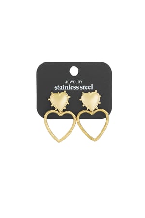 Endless love earrings - Gold color h5 Picture3