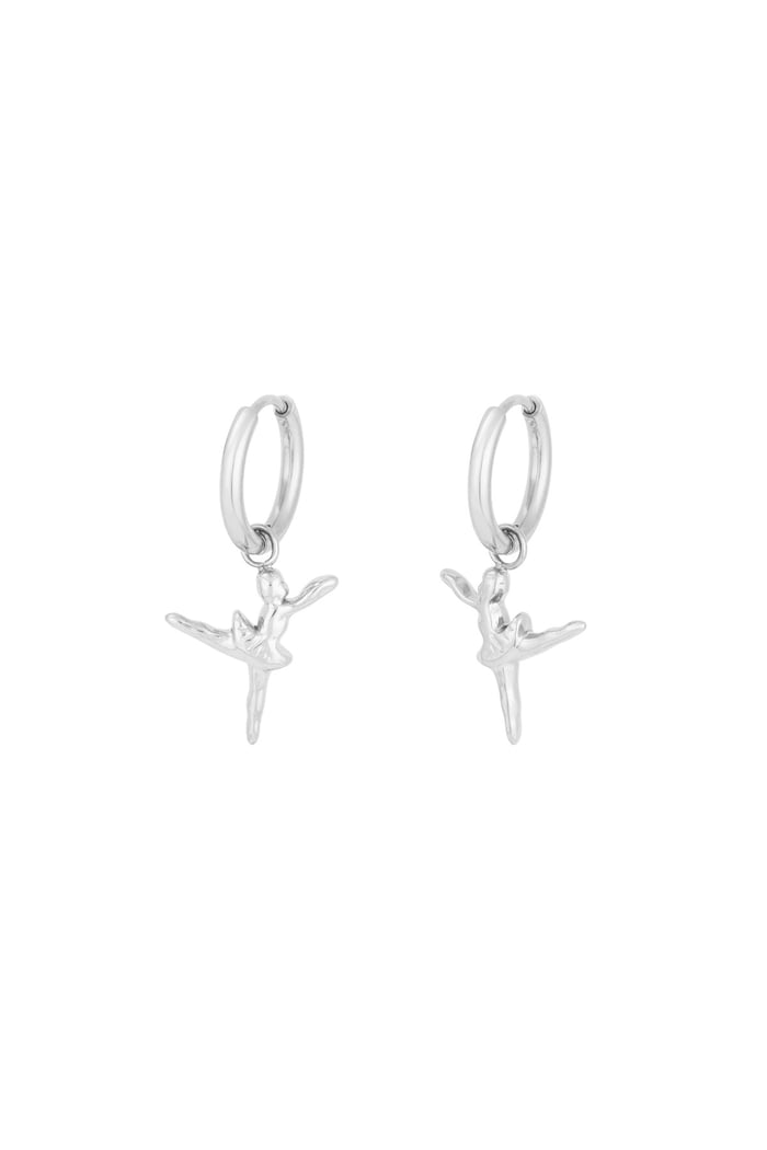 Ballet earrings - Silver color 