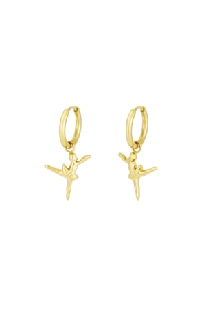 Ballet earrings - Gold color h5 