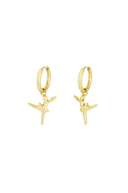 Ballet earrings - Gold color