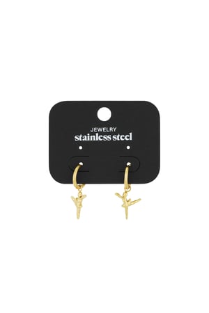 Ballet earrings - Gold color h5 Picture3