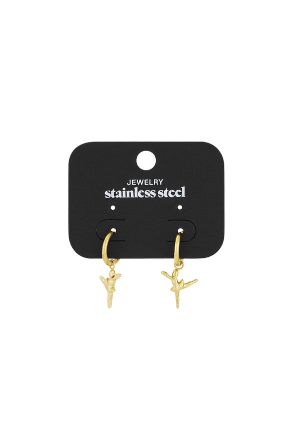 Ballet earrings - Gold color