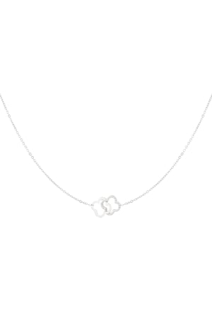 Linked luck necklace - Silver color h5 