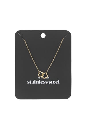 Linked luck necklace - Gold color h5 Picture3