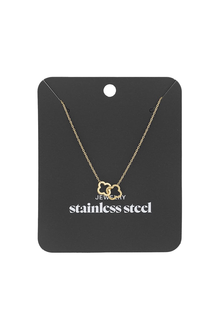 Linked luck necklace - Gold color Picture3