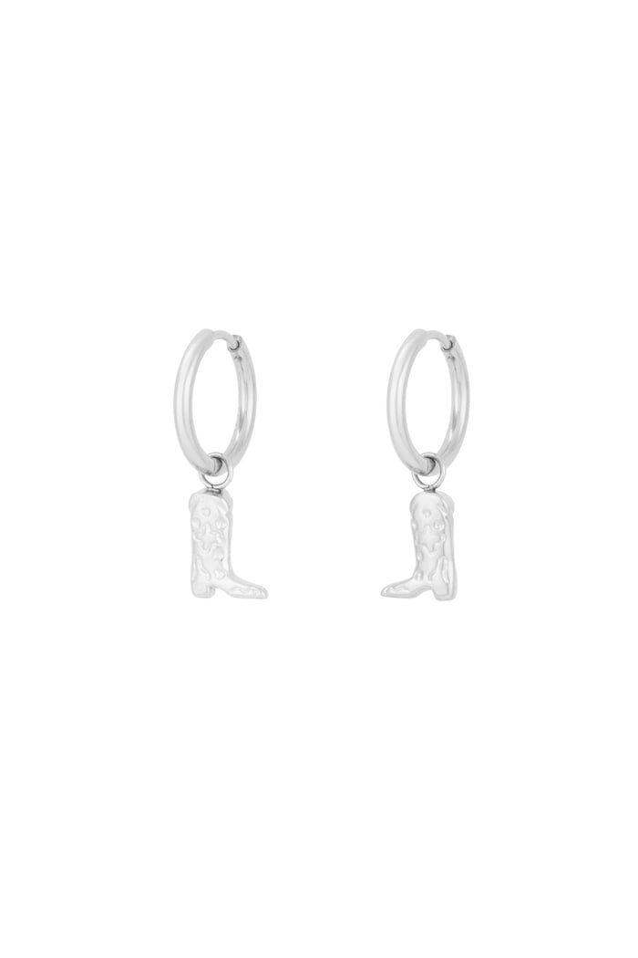 Cowgirl earrings - Silver color 