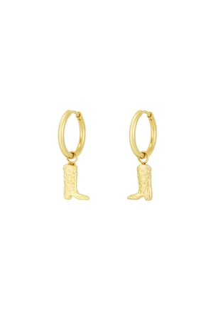 Cowgirl earrings - Gold color h5 