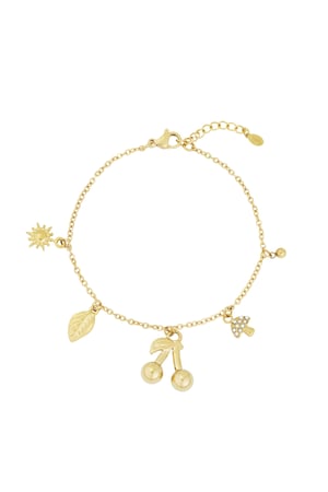 Cherry Bliss-Armband - Goldfarben h5 