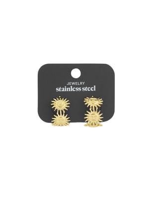 Golden rays earrings - Gold color h5 Picture2