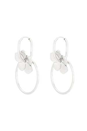 Petal perfection earrings - Silver color h5 