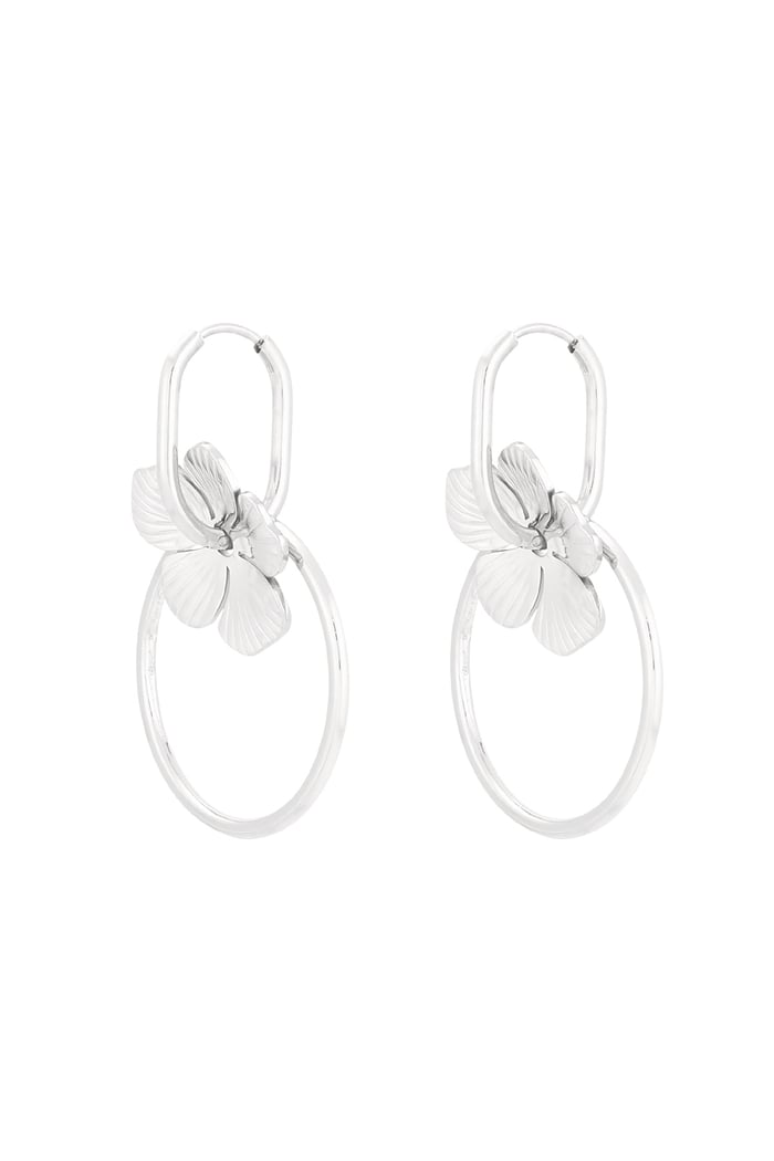 Petal perfection earrings - Silver color 