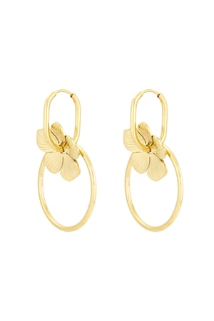 Petal perfection earrings - Gold color h5 