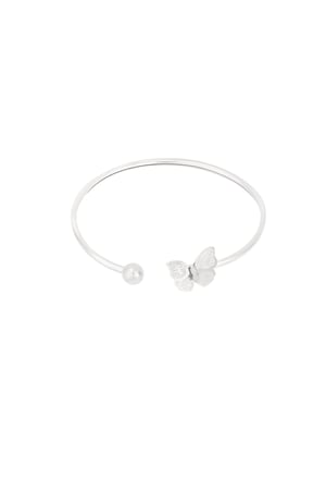 Bracelet papillon bébé - Couleur argent h5 