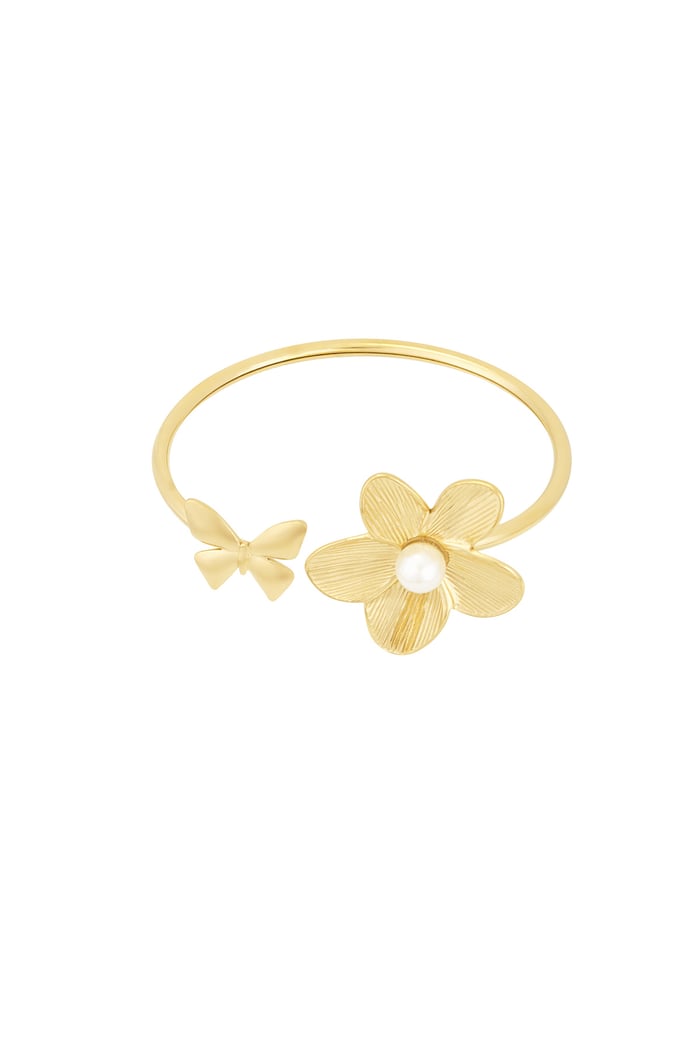 Bracelet butterflower - Gold color 