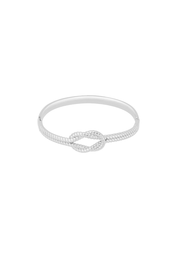 Bracciale con nodo - Colore argento 