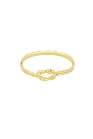 Bracelet with knot - Gold color h5 