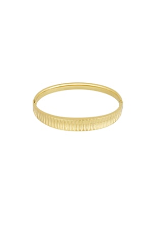 Bracelet with structure - Gold color h5 