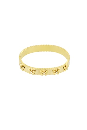 Bracelet flower party - Gold color h5 