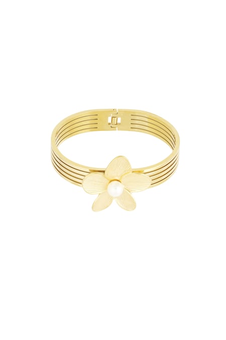 Bracelet flower power - Gold color