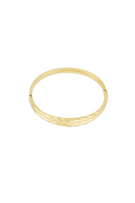 Pulsera de sutil relieve - Color dorado