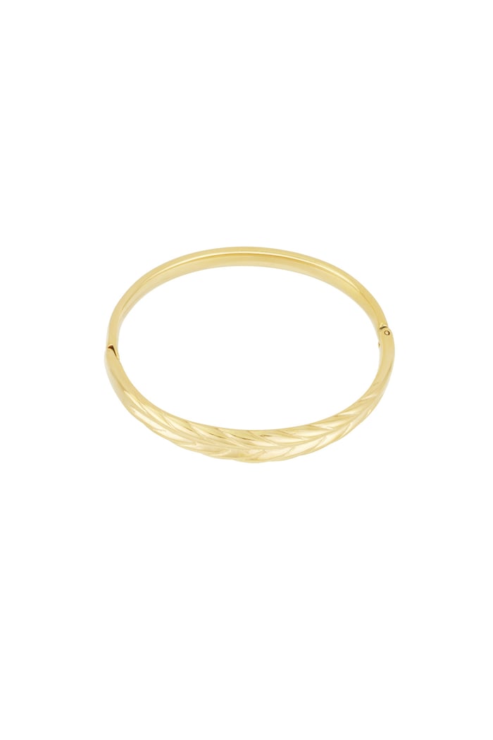 Subtle relief bracelet - Gold color 