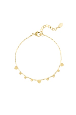 Twinkle of love bracelet - Gold color h5 