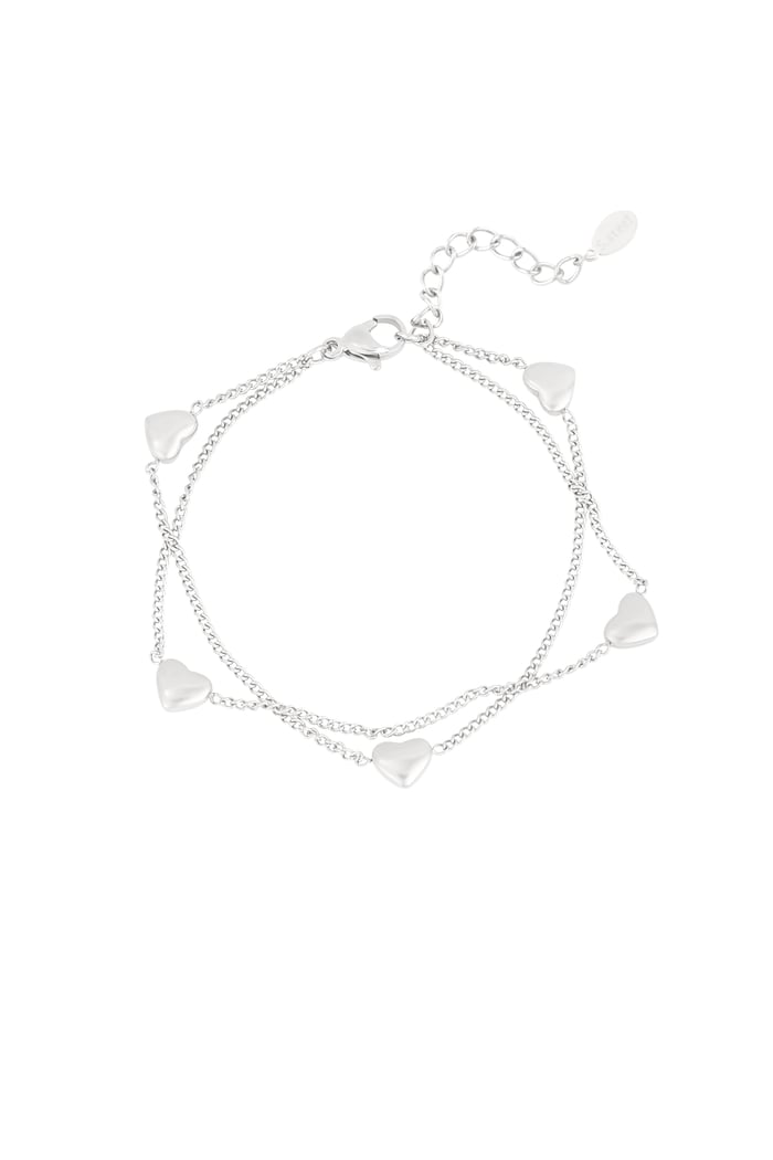 Bracciale Lots of Hearts - argento 