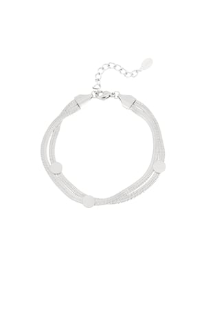 Flat & chic bracelet - Silver color h5 