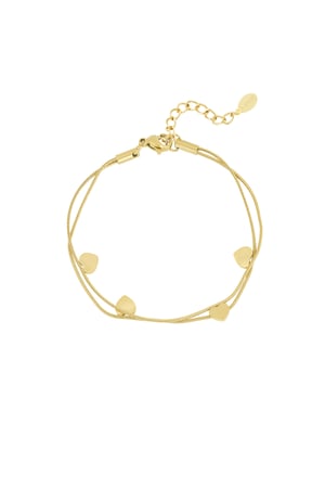 Bring Back the Love bracelet - gold color h5 