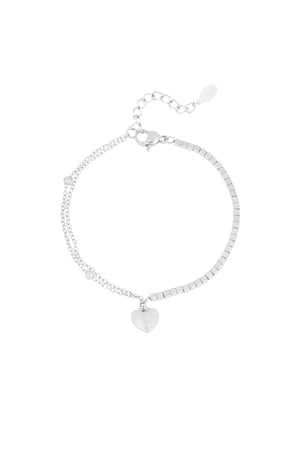 Braccialetto Heart Haven - Colore argento h5 