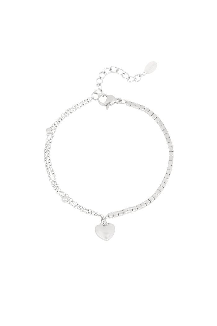 Braccialetto Heart Haven - Colore argento 