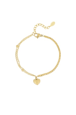 Heart haven bracelet - Gold color h5 